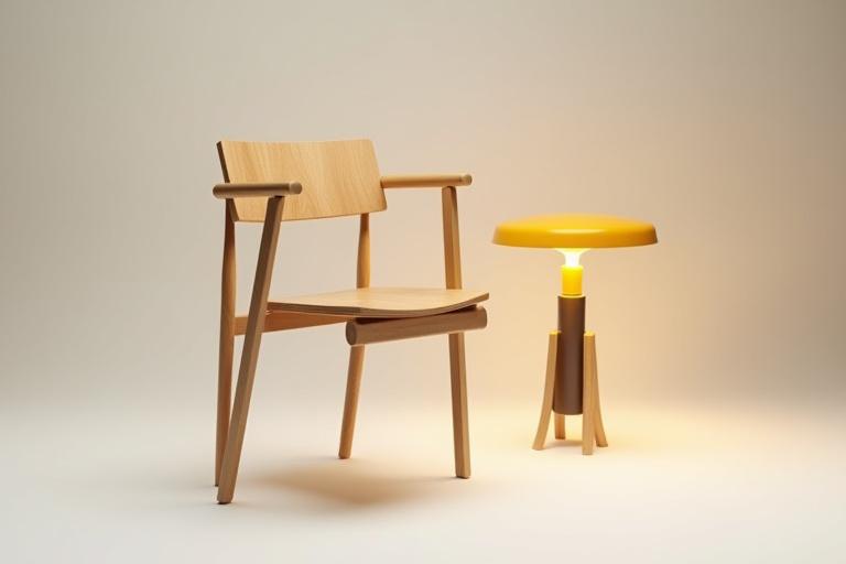 Diseño funcional y estético de mobiliario moderno e industrial